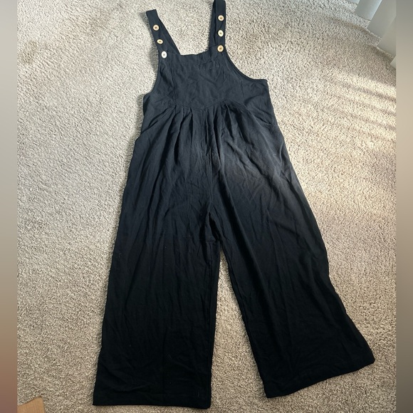 NEW WITH TAG! UEU womens jumpsuit romper wide leg overall with pockets. Small - Picture 1 of 6